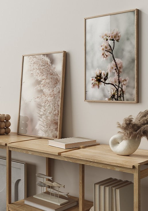 Composição de Quadros com Flores