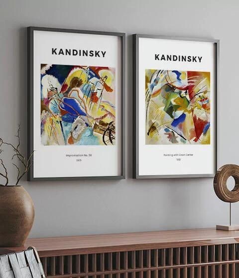Kit 2 Quadros Kandinsky