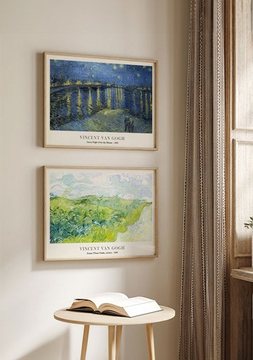 Kit 2 Quadros Vincent Van Gogh Horizontais