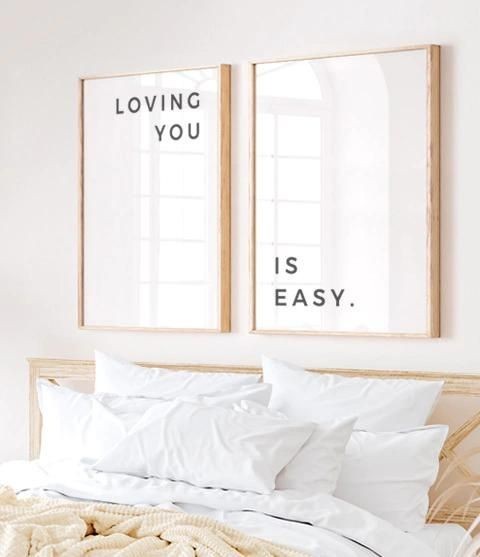 Kit Quadros Quarto Casal Loving You is Easy
