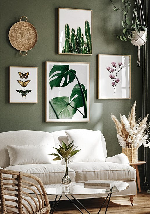 Composição de Quadros de Natureza para Sala