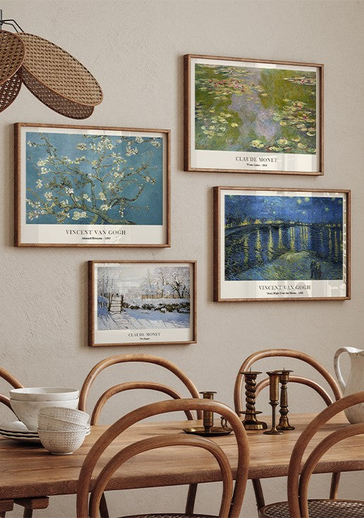 Composição de Quadros de Monet e Van Gogh