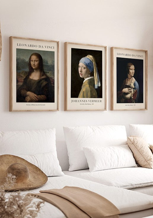 Kit 3 Quadros Grandes Pintores I