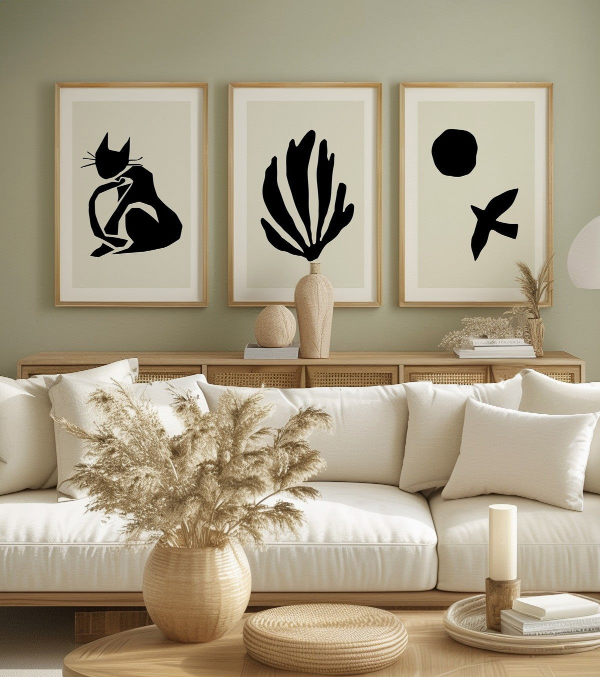 Kit 3 Quadros Matisse Inspired Art