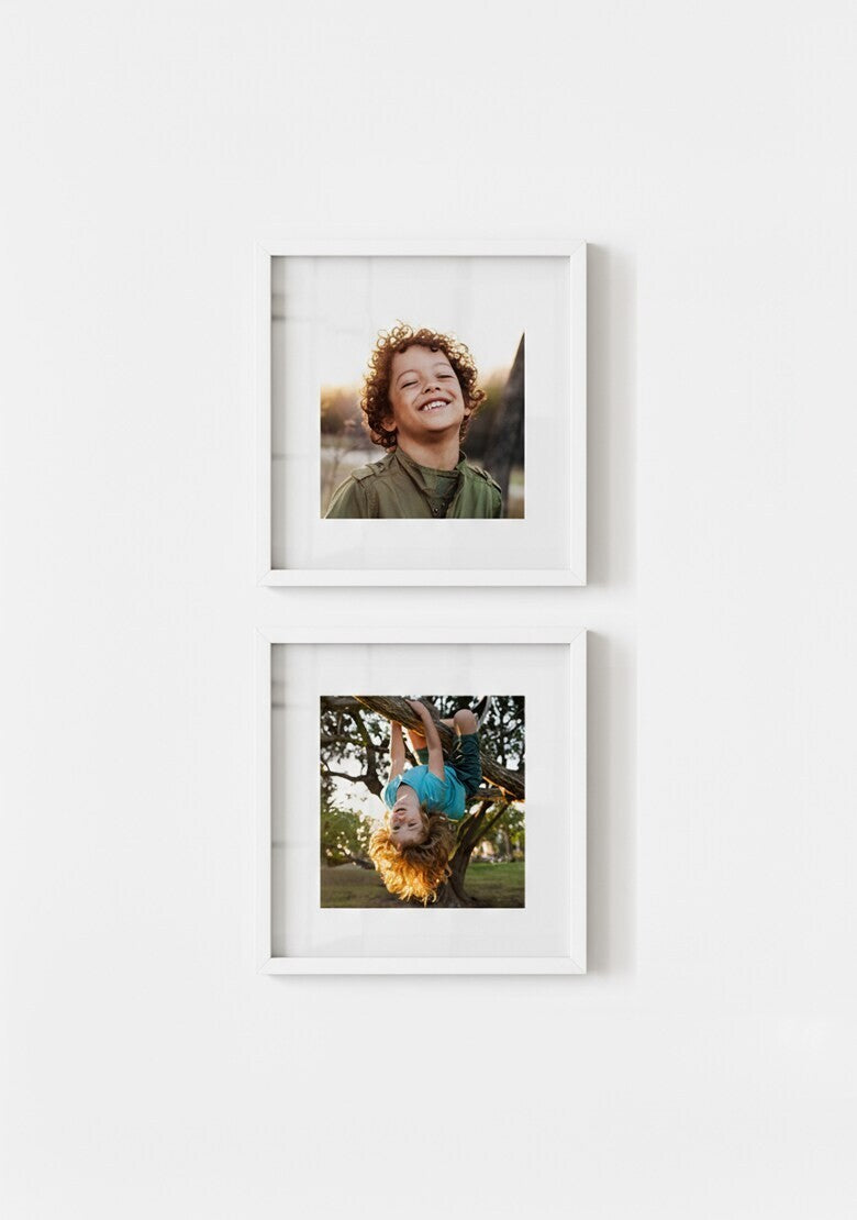 Kit 2 Quadros Quadrados Personalizados com Foto