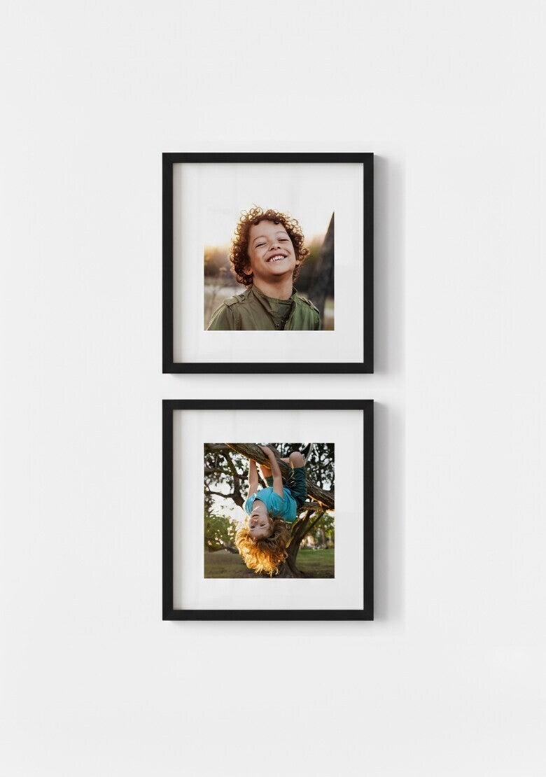 Kit 2 Quadros Quadrados Personalizados com Foto