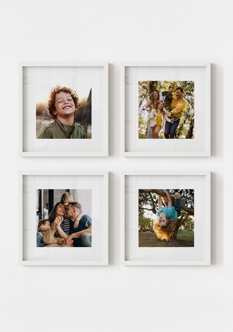 Kit 4 Quadros Quadrados Personalizados com Foto