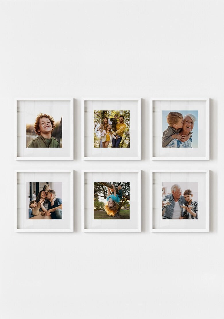 Kit 6 Quadros Quadrados Personalizados com Foto