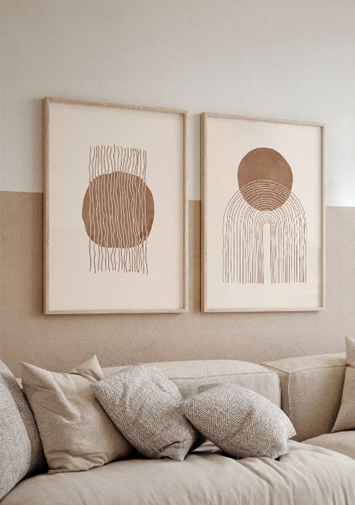 Kit 2 Quadros Boho Chic