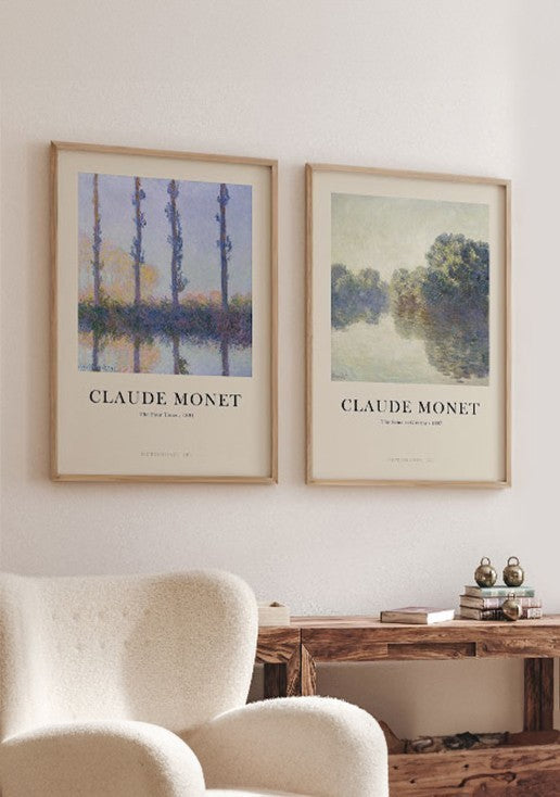 Kit 2 Quadros Cloude Monet