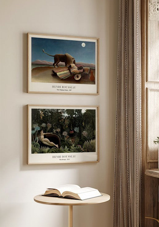 Kit 2 Quadros Henri Rousseau Horizontais