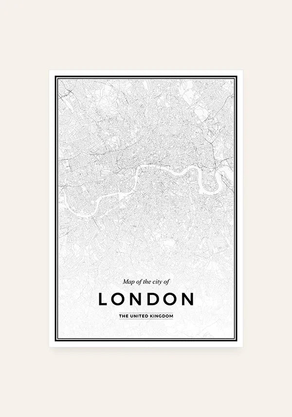 Quadro Mapa de Londres