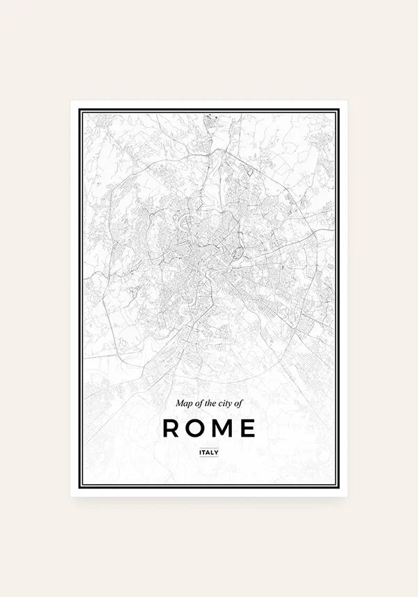 Quadro Mapa de Roma