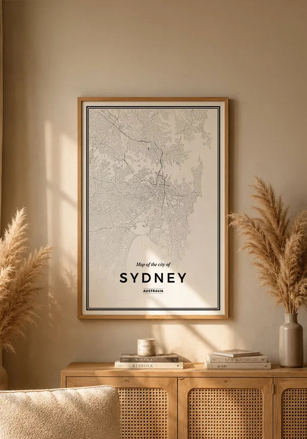 Quadro Mapa de Sydney