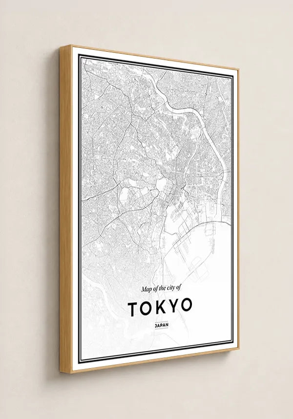 Quadro Mapa de Tokyo – LURA DECOR