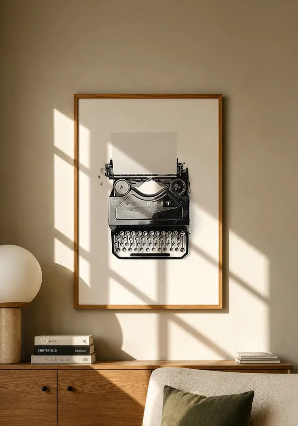 Quadro Máquina de Escrever