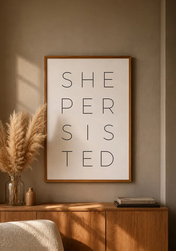 Quadro Persistir (She Persisted)