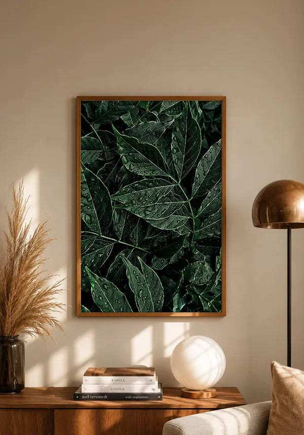 Quadro Folhas Orvalho