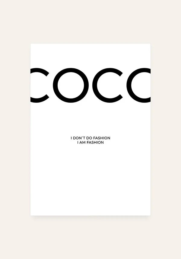 Quadro Coco Chanel