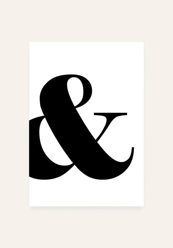 Quadro "&" - E comercial