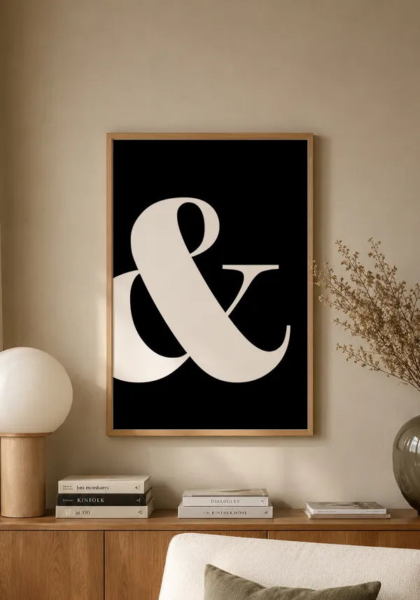 Quadro "&" Fundo Preto