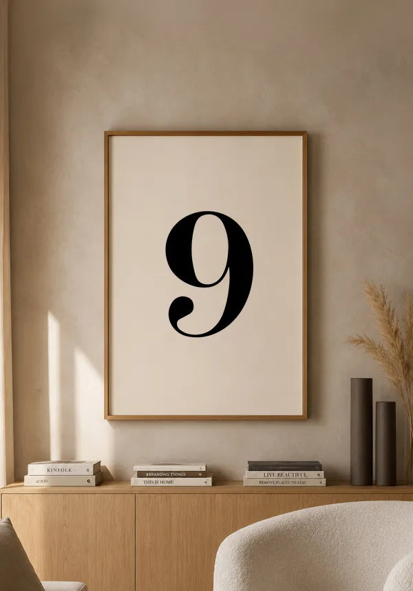 Quadro Minimalista Número 9