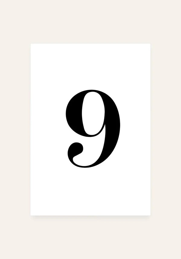 Quadro Minimalista Número 9