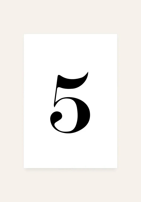 Quadro Minimalista Número 5