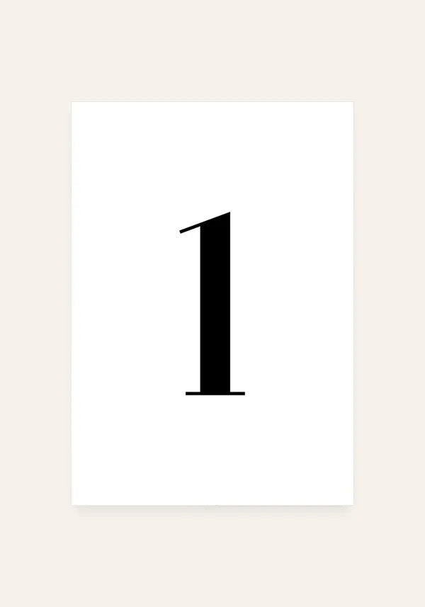 Quadro Minimalista Número 1