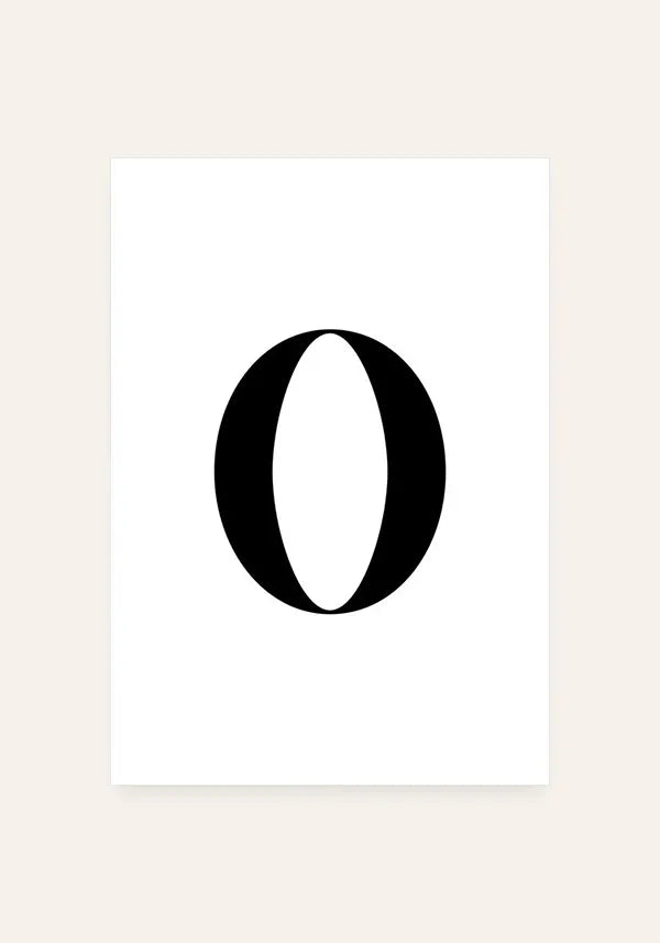 Quadro Minimalista Número 0