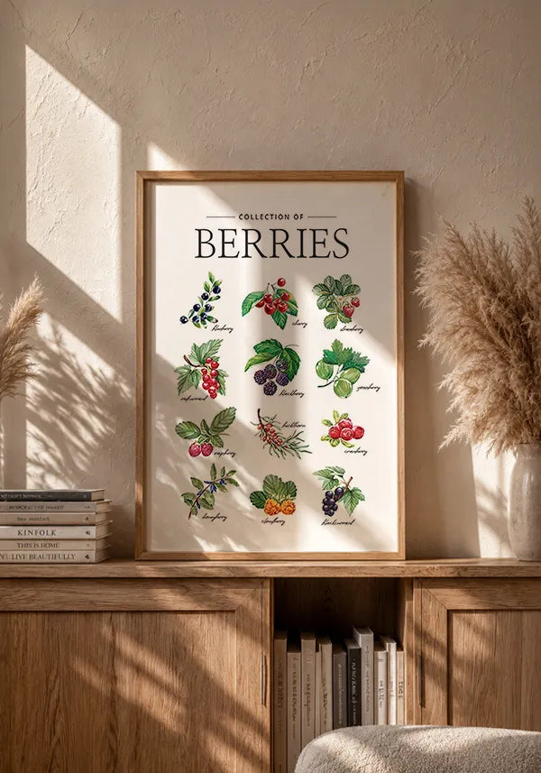 Quadro Coleção de Berries - Inglês