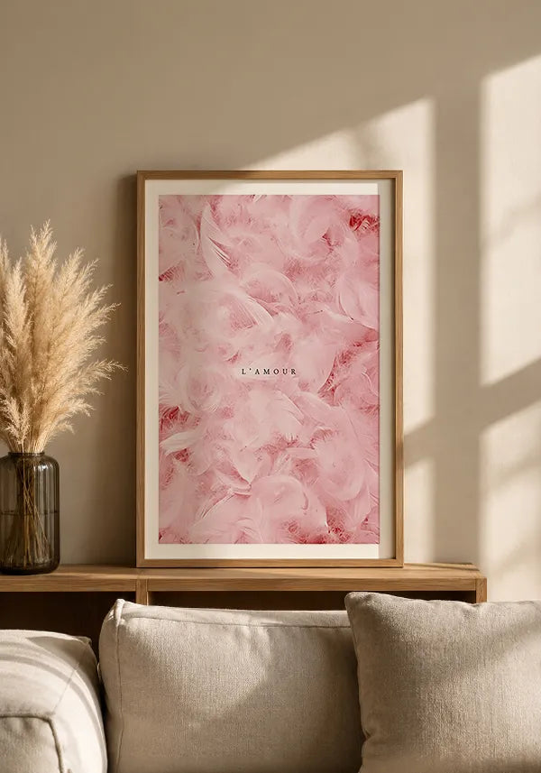 Quadro Penas Rosas - L'amour