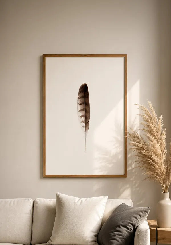 Quadro Pena Marrom 2
