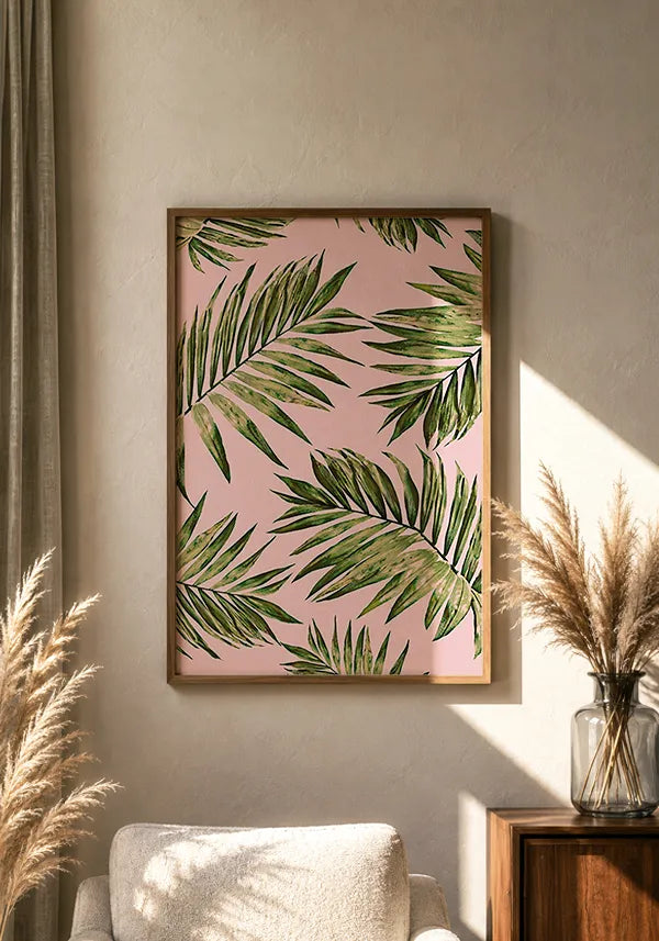 Quadro Tropical Rosa
