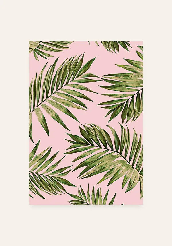 Quadro Tropical Rosa