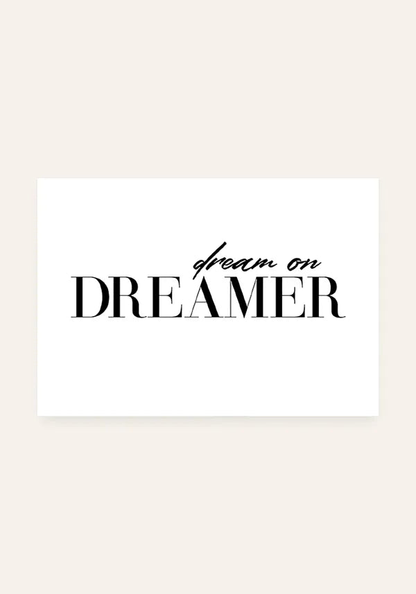 Quadro Dream on Dreamer Horizontal
