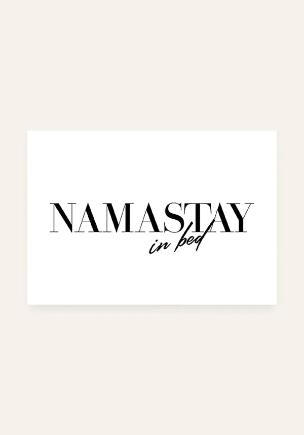Quadro Namastay In Bed Horizontal