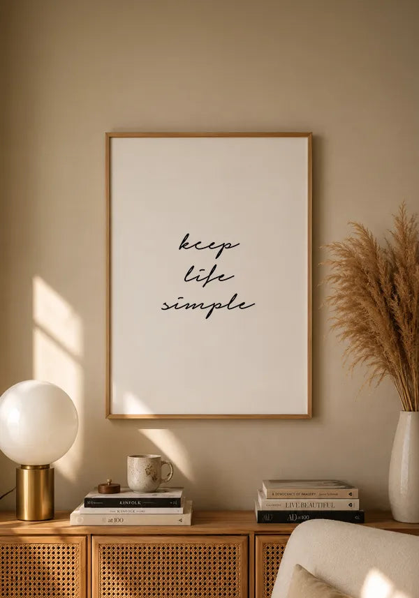 Quadro Keep Life Simple