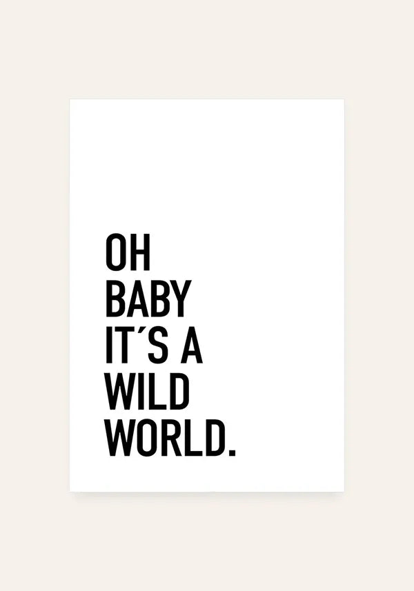 Quadro It's a Wild World