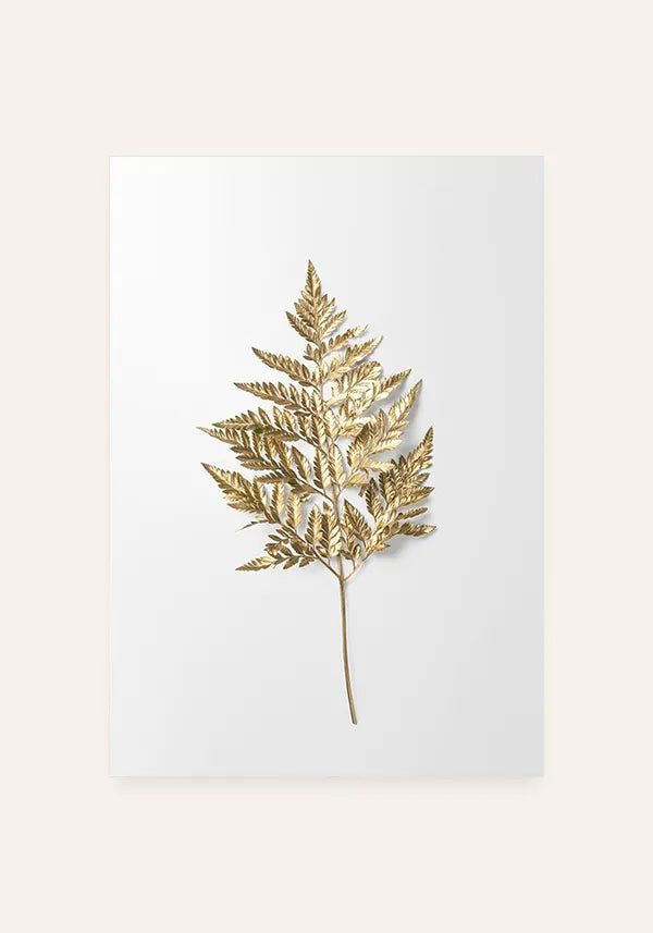 Quadro Samambaia Dourada