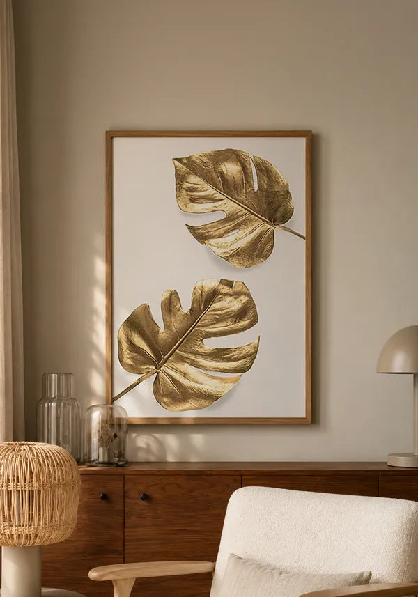 Quadro Costela de Adão Dourada
