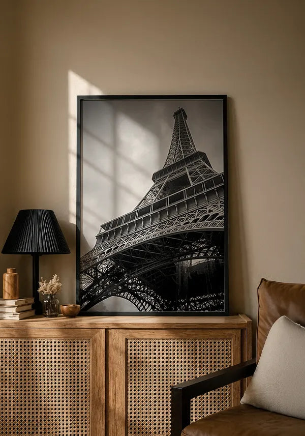 Quadro Torre Eiffel Preto e Branco