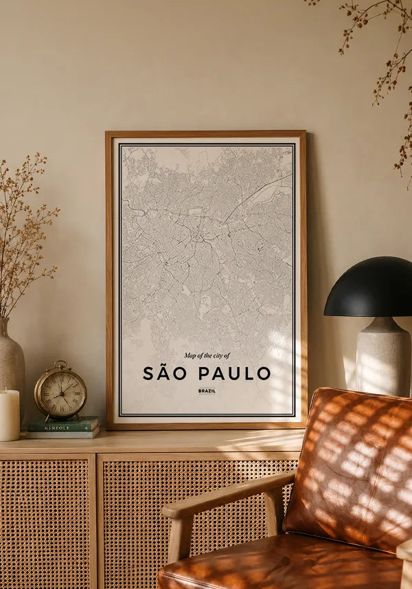 Quadro Mapa de São Paulo