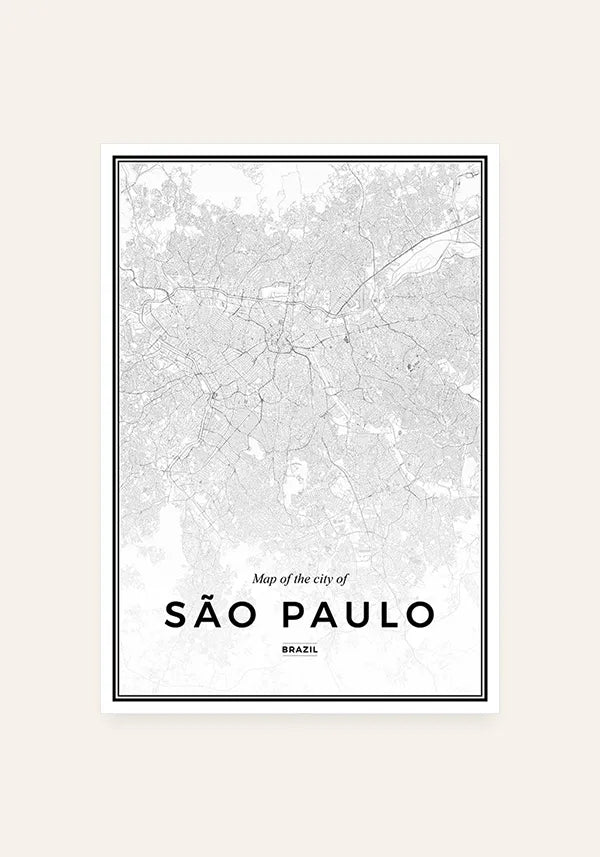 Quadro Mapa de São Paulo