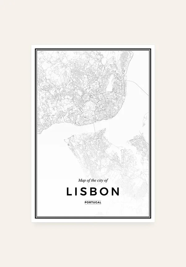 Quadro Mapa de Lisboa