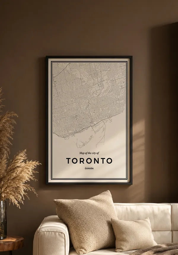 Quadro Mapa de Toronto