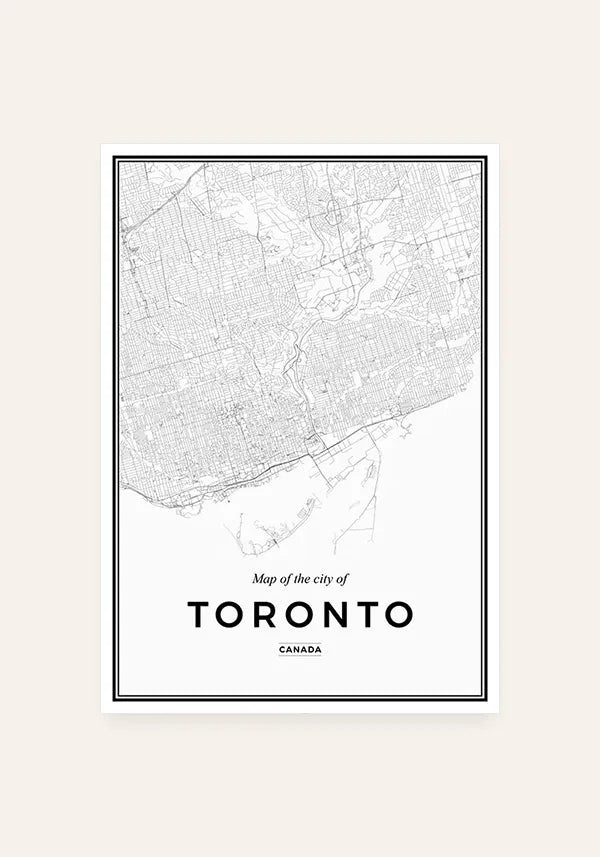Quadro Mapa de Toronto