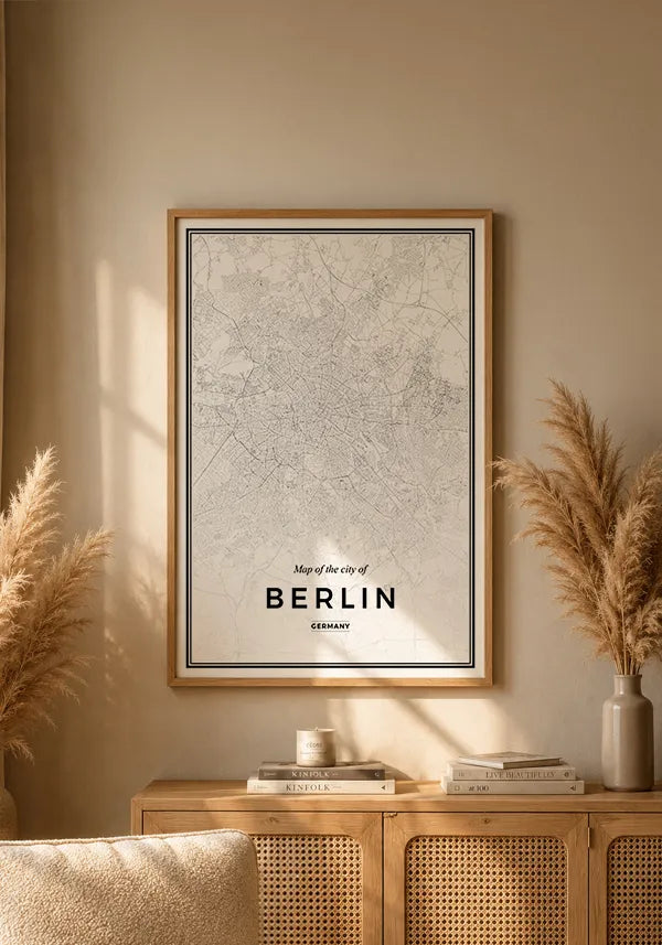 Quadro Mapa de Berlin