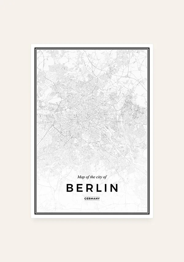 Quadro Mapa de Berlin
