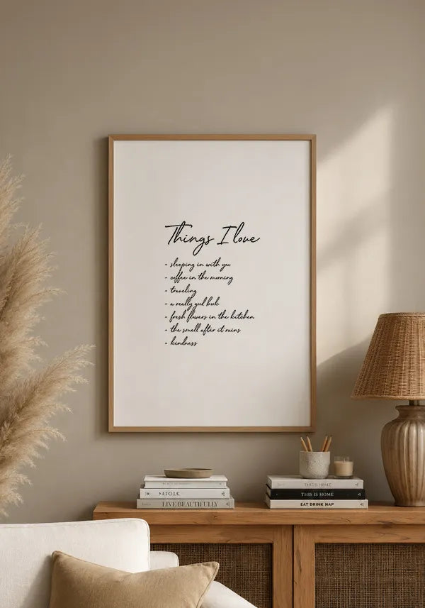 Quadro Things I Love